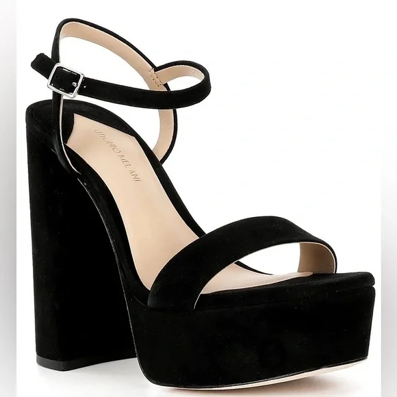 NWT Antonio Melani Seena Suede Platform Dress Sandals Sz 8 (no original box) - Picture 1 of 13